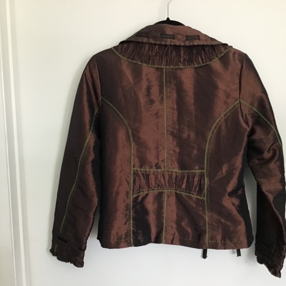 Elegant yet casual jacket, silk looking! - Picture 3 of 5